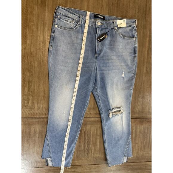 NWT Express High Rise Ankle Jeggings Distressed Jeans Womens Size 18S NEW $79.90 - Picture 11 of 15